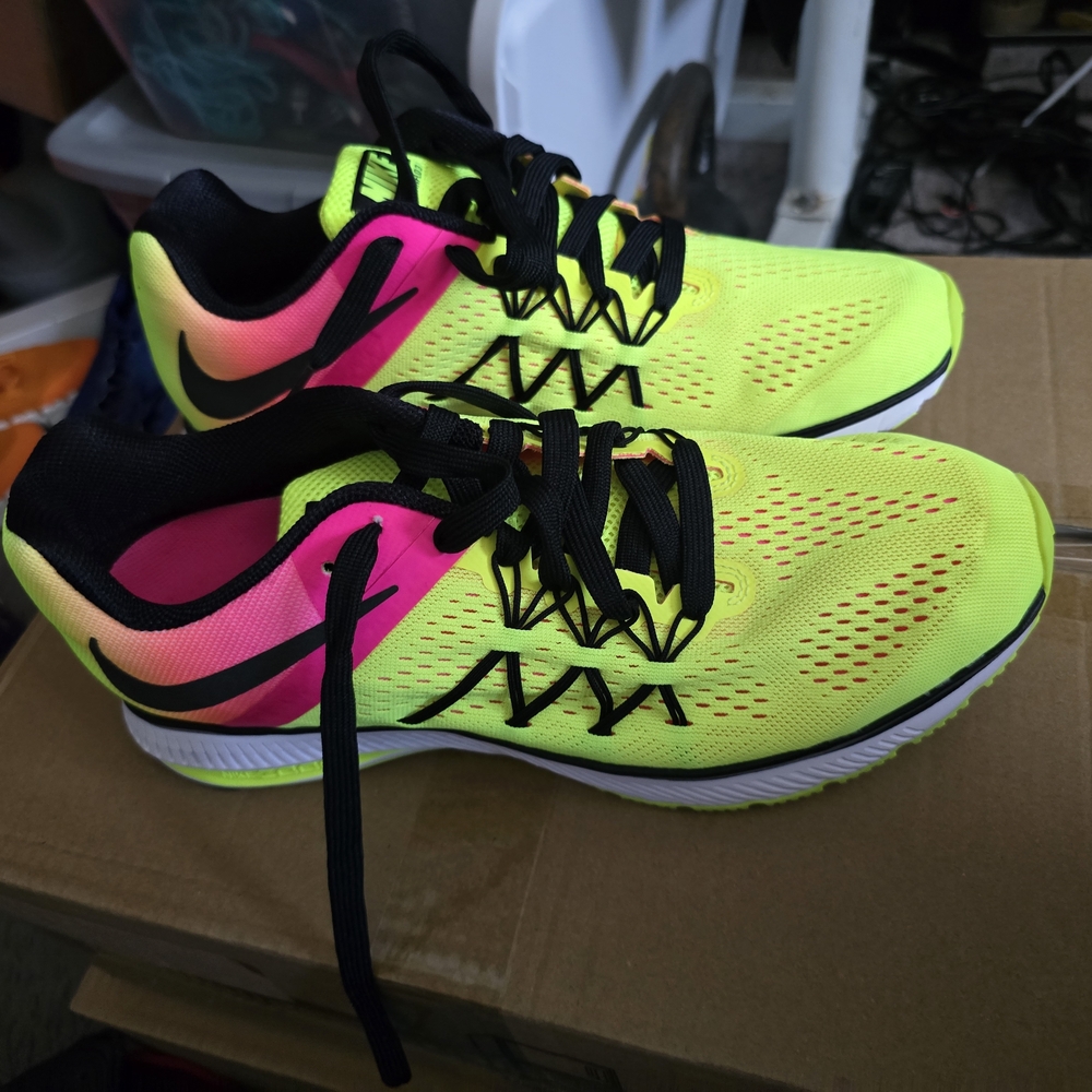 Nike Neon Yellow and Pink Men's Shoes